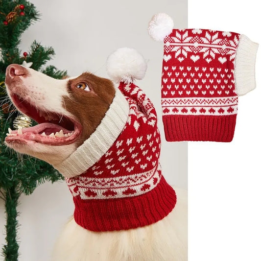 Knitted Christmas Hats for Pets