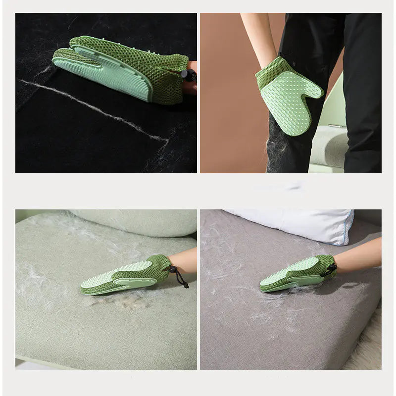 Silicone Massage & Pet Hair Removal Gloves