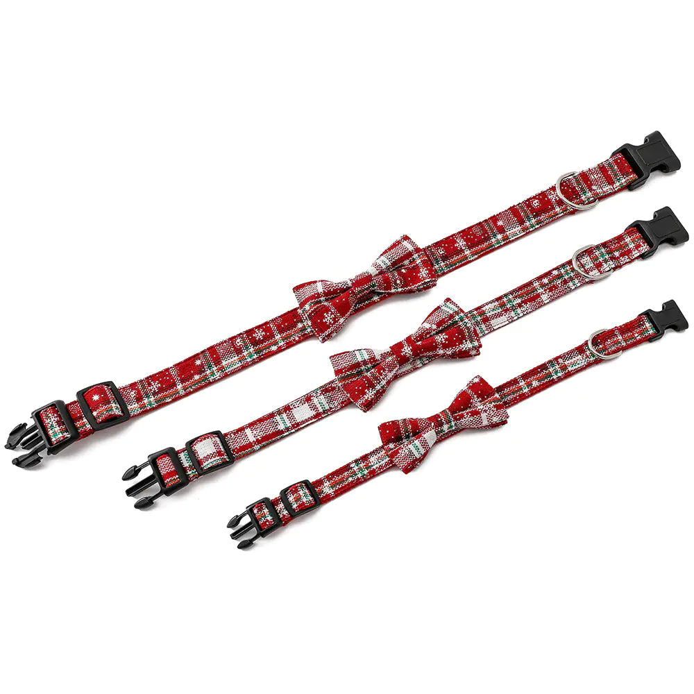 Christmas Pet Collar and Hat Set