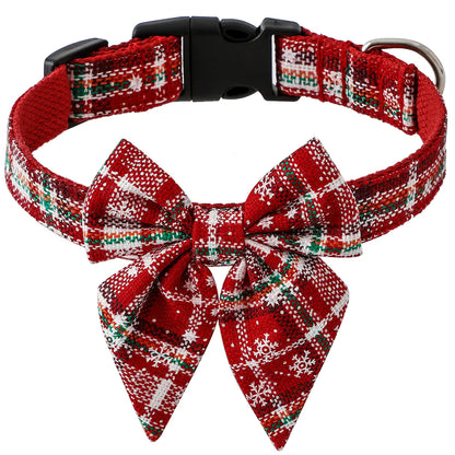 Christmas Pet Collar and Hat Set