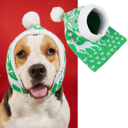 Knitted Christmas Hats for Pets